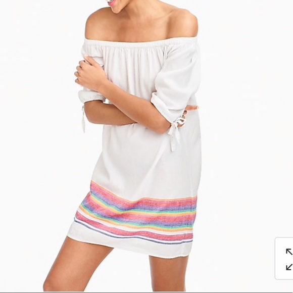 Jcrew Beach Dress with Rainbow Stripes - Picture 1 of 4